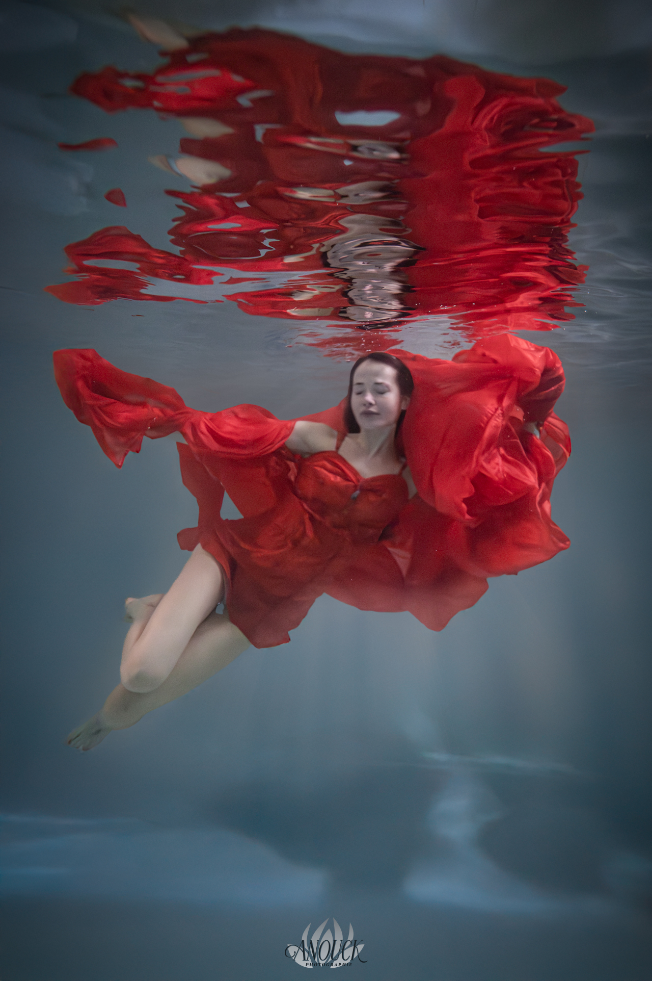 Portrait photo underwater en Suisse Romande